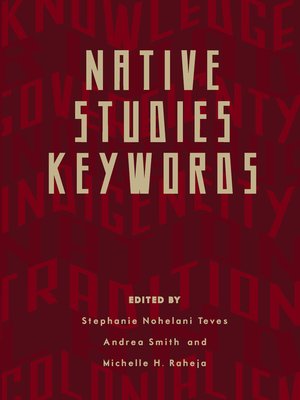 cover image of Native Studies Keywords
